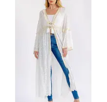 Archie Bell Sleeve Cardigan - Off White