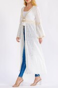 Archie Bell Sleeve Cardigan - Off White