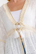 Archie Bell Sleeve Cardigan - Off White