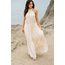 Asher Halter Open Back Dress - Cream