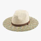 Hadley Multicolor Raffia Hat - Multi Sage Green
