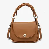 Effie Messenger Satchel Bag – Knotted Handle