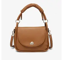 Effie Messenger Satchel Bag – Knotted Handle