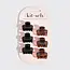 Kitsch Recycled Plastic Mini Puffy Claw Clips 6pc Set- Black/Tort