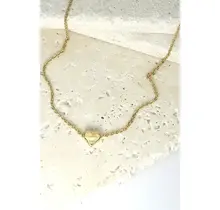 Classic Mini Heart Necklace, 16 in | 47N15737-HEART - Gold