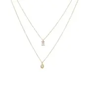 18K Stainless Steel Tarnish Free Layered Necklace | 40NK9688