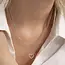 Stainless Steel Waterproof Tarnish Free Necklace | 40NK9523 Heart Silver