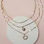 Multi-Layer Rhinestone Heart Pendant Necklace | 25N933