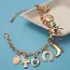 Western Boot Cross Porcelain Charm Bracelet | 80B1345
