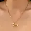 Gold-Tone Horse Pendant Necklace, 17 in | 80N93007