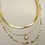 18K Gold Stainless Steel Layered Pendant Necklace | 40NK9636