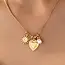 Celestial Heart & Starburst Pendant Necklace | 80N93135