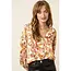 Milla Flower Print Satin V Neck Blouse