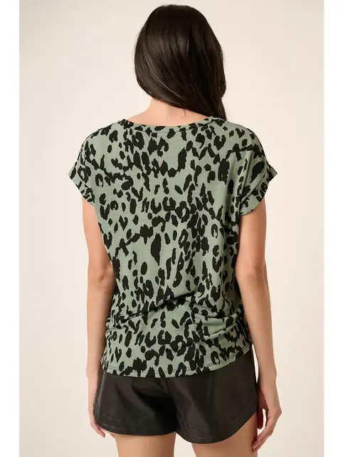 Meena Animal Top - Sage