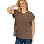 Slub Roll-Up Sleeve Sweater Top