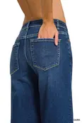 Zenana Dark Wash Wide Leg Denim Jean