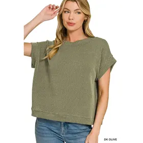 Zemma Corded Rib Knit Top