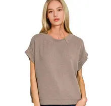 Zemma Corded Rib Knit Top
