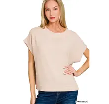 Zemma Corded Rib Knit Top