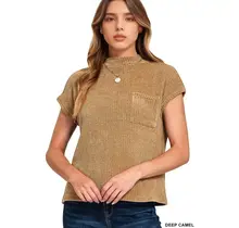 Jaleo Chenille Waffle Sweater