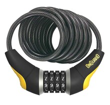 OnGuard, Doberman 8031, Coil cable with combination lock, 12mm x 185cm (12mm x 6')
