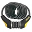OnGuard, Doberman 8031, Coil cable with combination lock, 12mm x 185cm (12mm x 6')