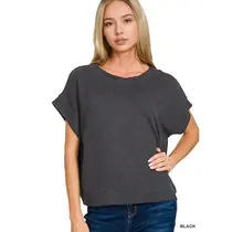 Zemma Corded Rib Knit Top