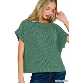 Zemma Corded Rib Knit Top