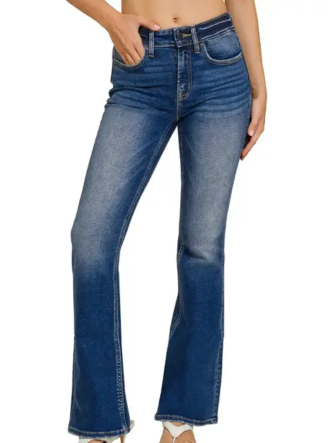 Zenana Dark Wash Bootcut Denim Jean