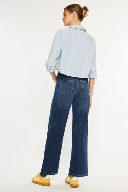 Samia Essentials High Rise Wide Dark Wash