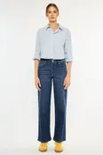 Samia Essentials High Rise Wide Dark Wash