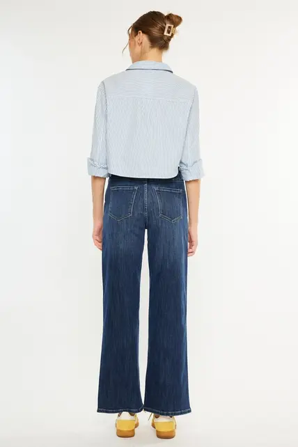 Samia Essentials High Rise Wide Dark Wash