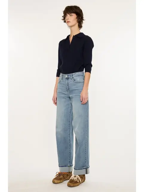 Bellen High Rise Wide Medium Wash