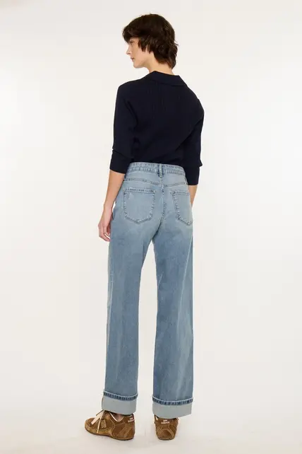 Bellen High Rise Wide Medium Wash