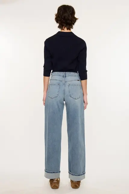 Bellen High Rise Wide Medium Wash