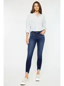 Willowbrook Mid Rise Ankle Skinny - Dark