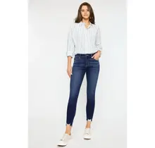 Willowbrook Mid Rise Ankle Skinny - Dark