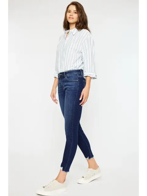 Willowbrook Mid Rise Ankle Skinny - Dark