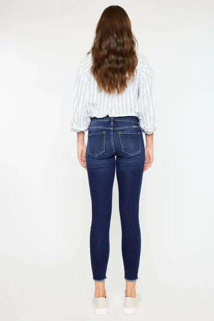 Willowbrook Mid Rise Ankle Skinny - Dark