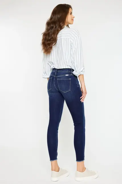 Willowbrook Mid Rise Ankle Skinny - Dark