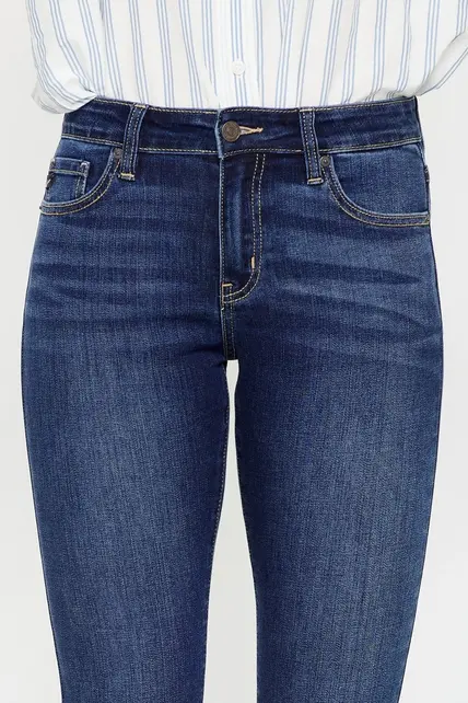 Willowbrook Mid Rise Ankle Skinny - Dark