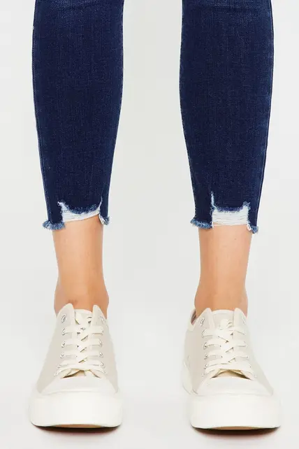 Willowbrook Mid Rise Ankle Skinny - Dark