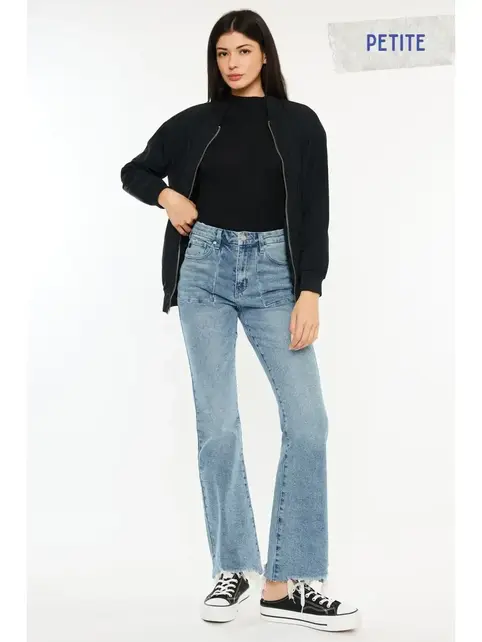 Hawthorne High Rise Flare Jean (Petite)  - Medium