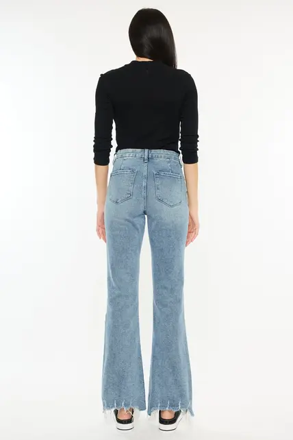 Hawthorne High Rise Flare Jean (Petite)  - Medium