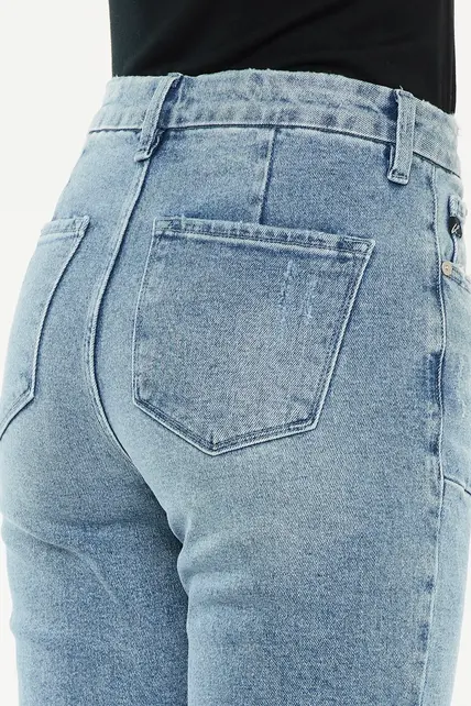 Hawthorne High Rise Flare Jean (Petite)  - Medium