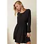 Millan Knit Dolman Sleeve Swing Dress - Charcoal