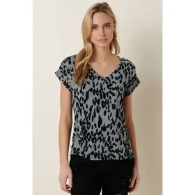 Meena Animal Top - Denim