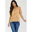 Lolla Ruffle Trim Button Down Blouse - Ivory Rust