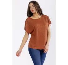 Lella Hot Fix Slub Dolman - Sierra