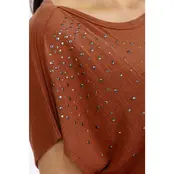 Lella Hot Fix Slub Dolman - Sierra